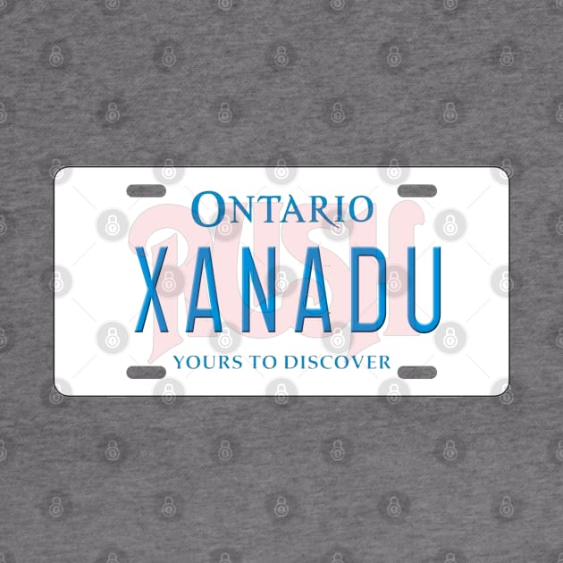 Xanadu License Plate by RetroZest